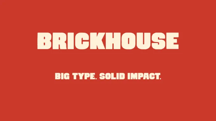 BRICKHOUSE cover specimen