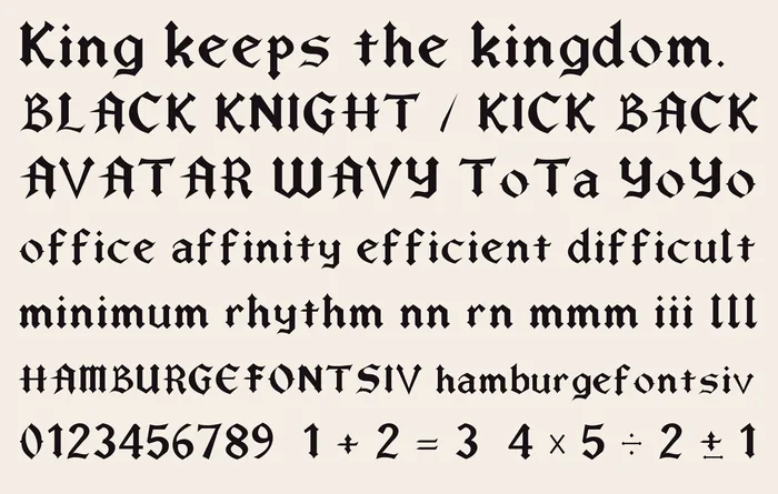 Drez free font specimen 2