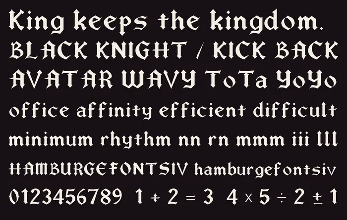 Drez free font specimen 4