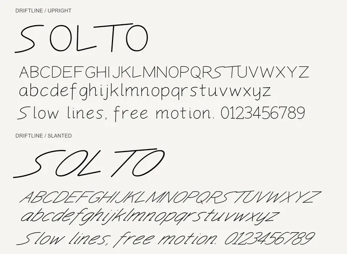 Driftline Upright and Slanted; both styles in one download.