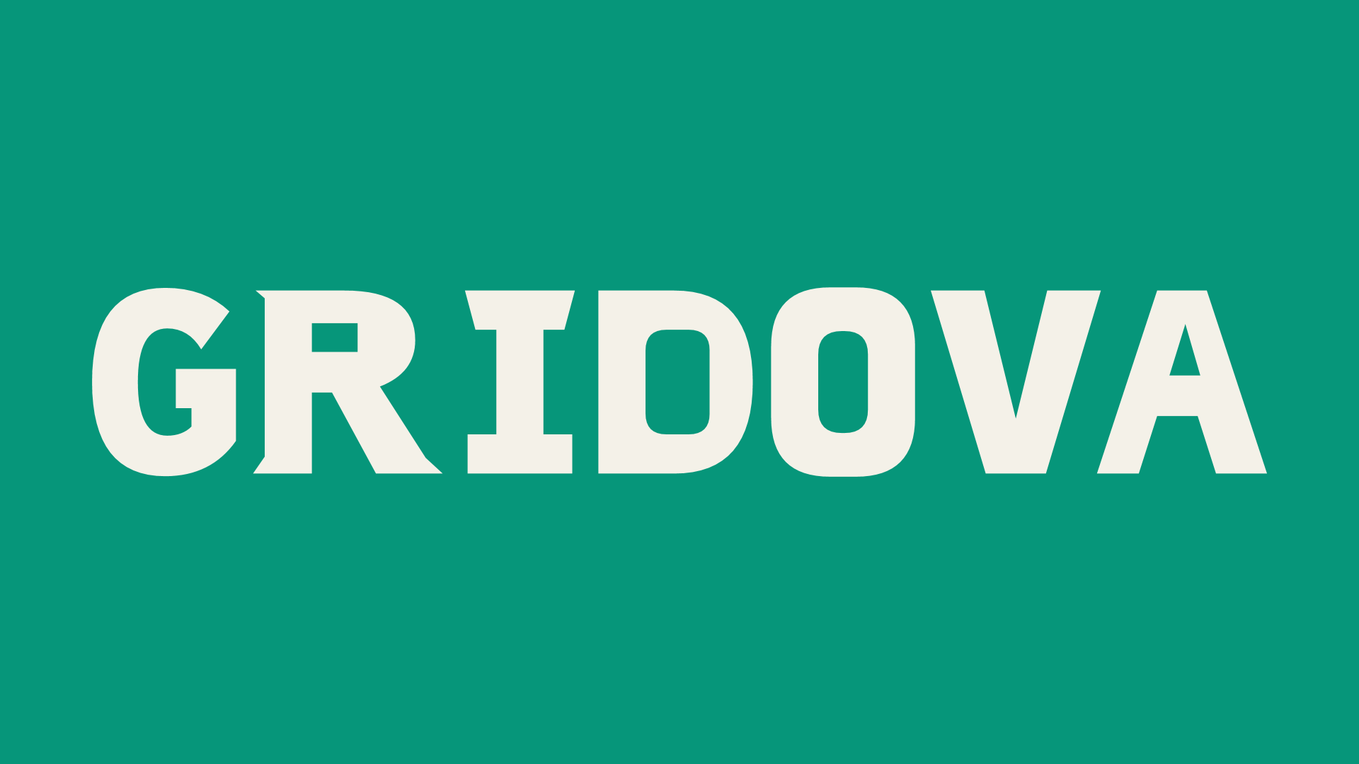 GRIDOVA cover specimen