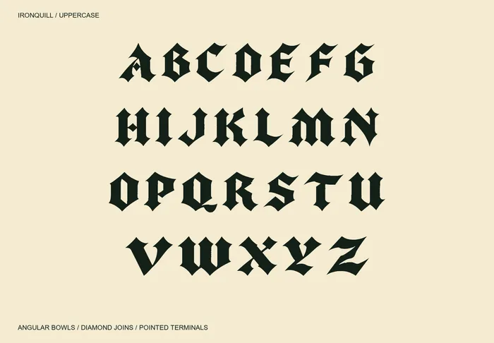 Ironquill free font specimen 2