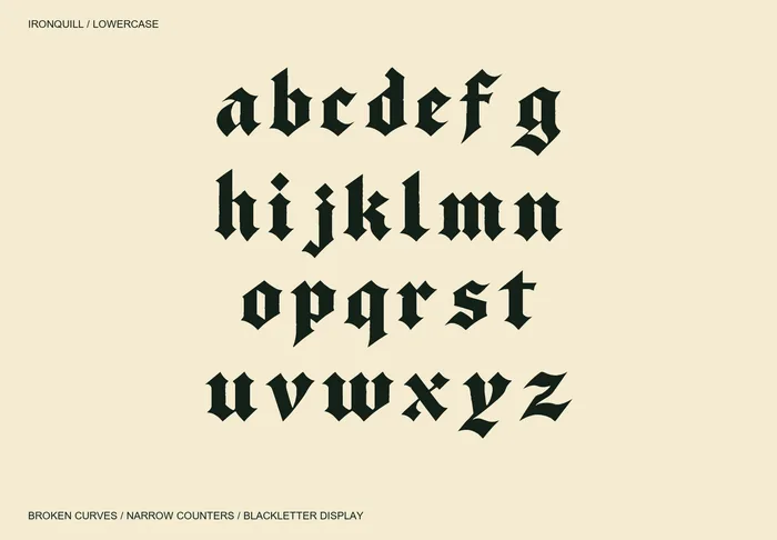 Ironquill free font specimen 3