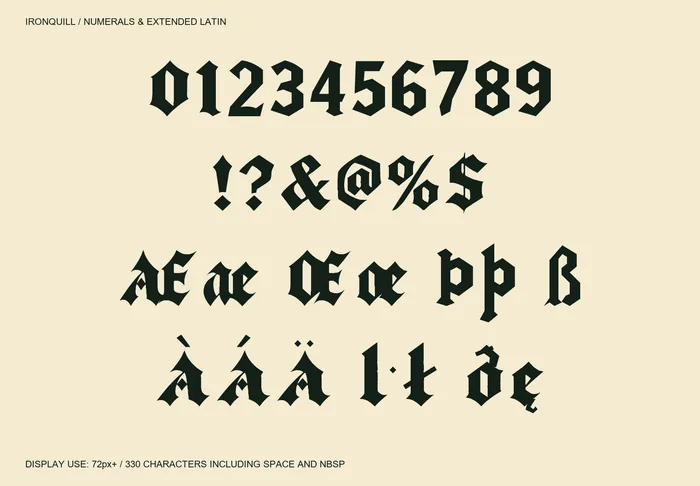 Ironquill free font specimen 4