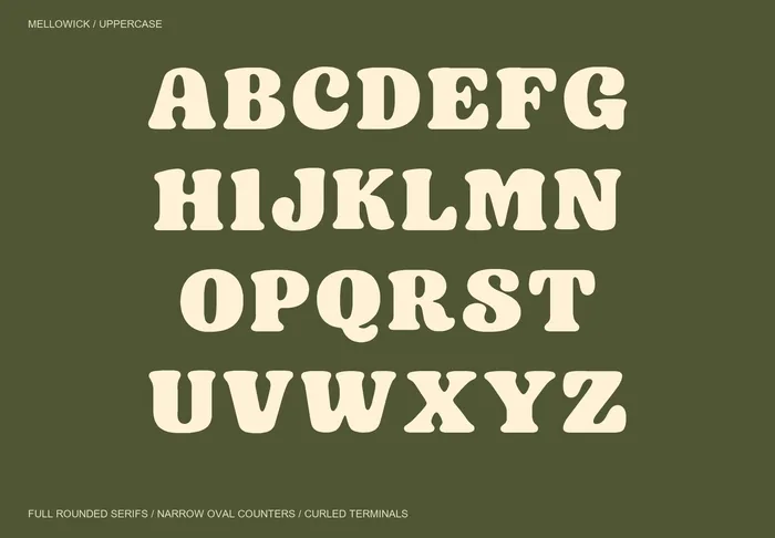 Mellowick free font specimen 2