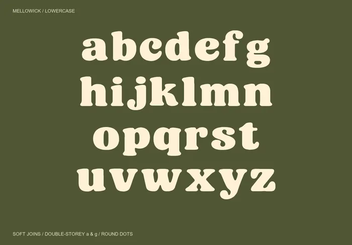 Mellowick free font specimen 3