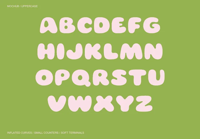 Mochub free font specimen 2