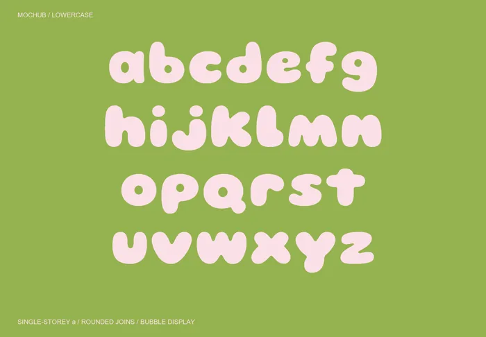 Mochub free font specimen 3