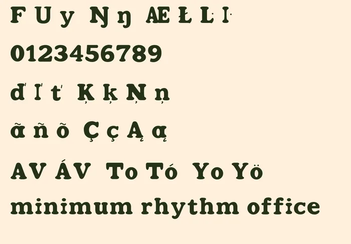 Parkly free font specimen 4