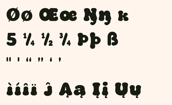 Plumpora free font specimen 4
