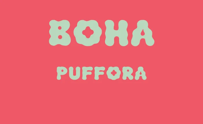 Puffora free font specimen