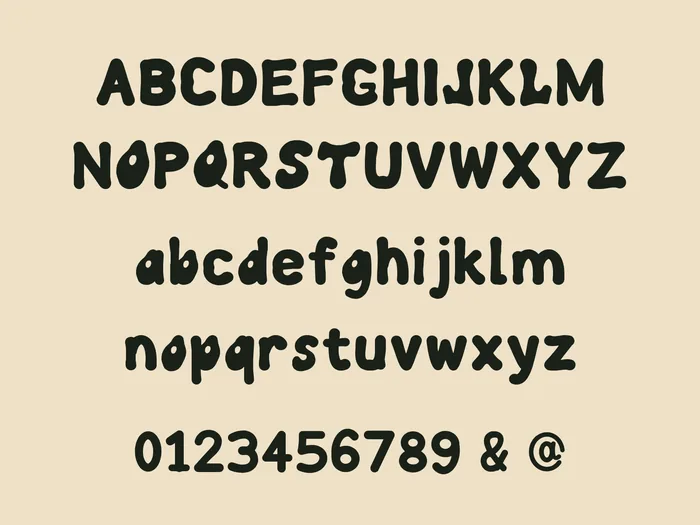 Softcut uppercase, lowercase, numbers and selected symbols.