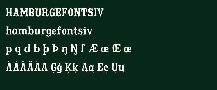 Trickey white-on-dark specimen with lowercase, extended Latin and accented letters.