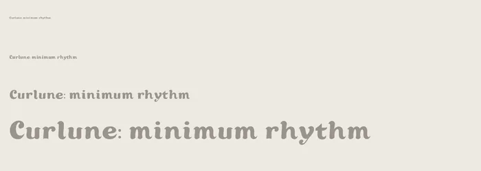 Vellune free font specimen 4