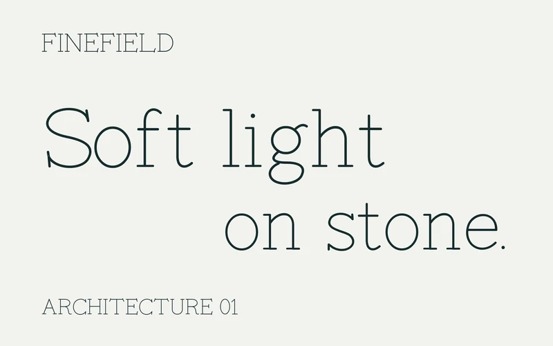 Soft light on stone, an imagined architecture headline in FINEFIELD.