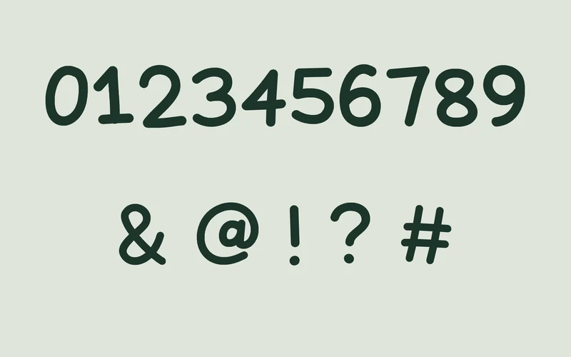 WINKSTROKE figures and punctuation on a pale sage field.